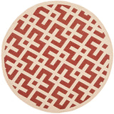 Safavieh Courtyard Cy6915 - 238 Red / Bone Rugs - Safavieh - cy6915 - 238 - 5r