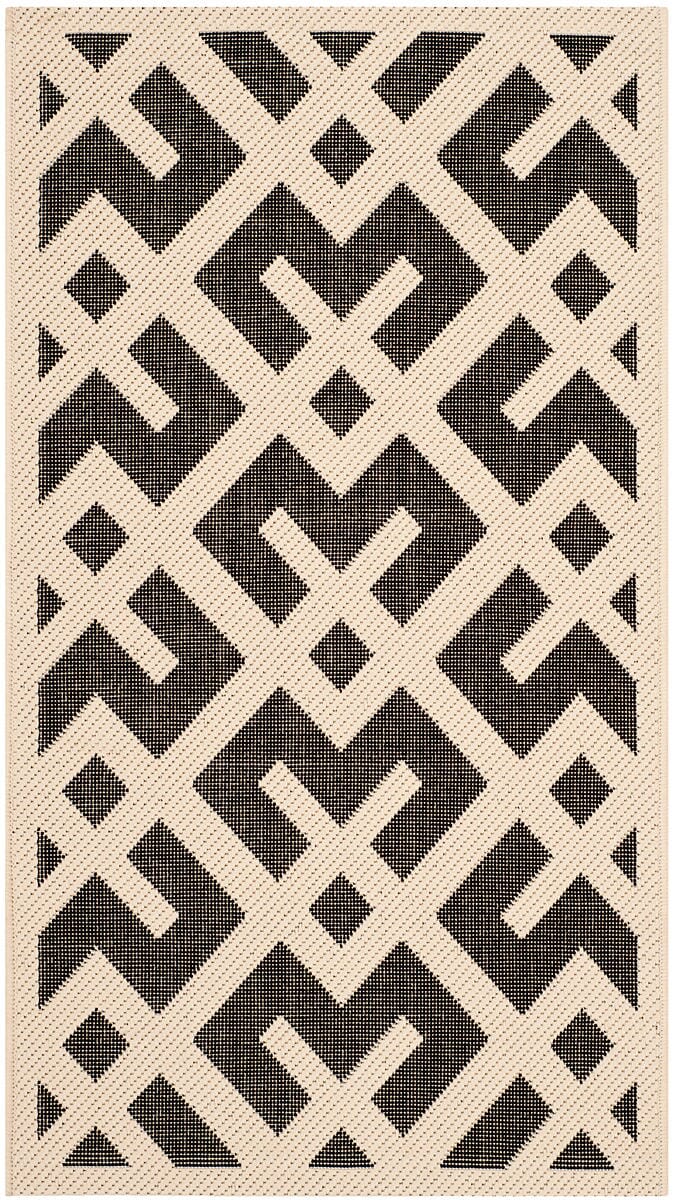 Safavieh Courtyard Cy6915 - 256 Beige / Black Rugs - Safavieh - cy6915 - 256 - 2