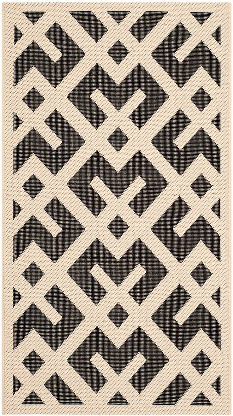Safavieh Courtyard Cy6915 - 256 Beige / Black Rugs - Safavieh - cy6915 - 256 - 2