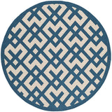 Safavieh Courtyard Cy6915 - 268 Navy / Beige Rugs - Safavieh - cy6915 - 268 - 5r