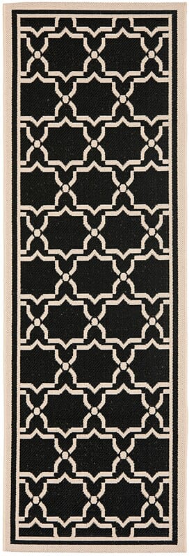 Safavieh Courtyard Cy6916 - 226 Black / Beige Rugs - Safavieh - cy6916 - 226 - 27