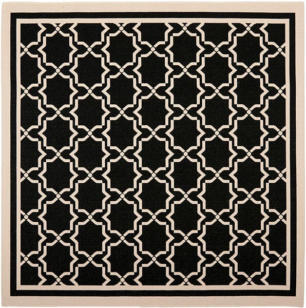 Safavieh Courtyard Cy6916 - 226 Black / Beige Rugs - Safavieh - cy6916 - 226 - 7sq