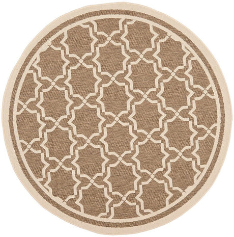 Safavieh Courtyard Cy6916 - 242 Brown / Bone Rugs - Safavieh - cy6916 - 242 - 5r