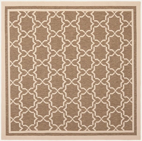 Safavieh Courtyard Cy6916 - 242 Brown / Bone Rugs - Safavieh - cy6916 - 242 - 7sq