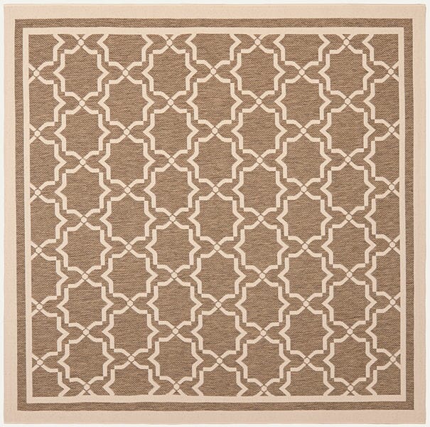 Safavieh Courtyard Cy6916 - 242 Brown / Bone Rugs - Safavieh - cy6916 - 242 - 7sq