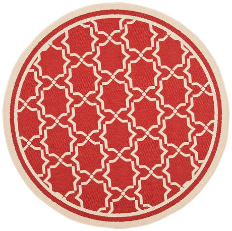 Safavieh Courtyard Cy6916 - 248 Red / Bone Rugs - Safavieh - cy6916 - 248 - 5r