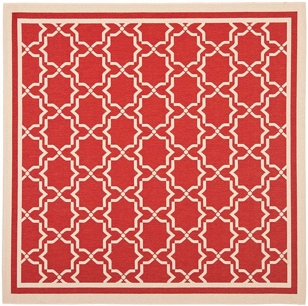 Safavieh Courtyard Cy6916 - 248 Red / Bone Rugs - Safavieh - cy6916 - 248 - 7sq