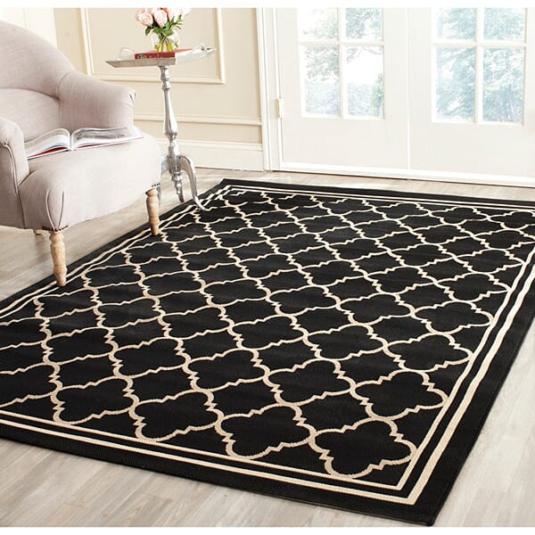 Safavieh Courtyard Cy6918 - 226 Black / Beige Rugs - Safavieh - cy6918 - 226 - 2