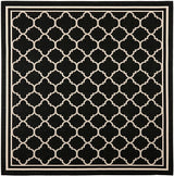 Safavieh Courtyard Cy6918 - 226 Black / Beige Rugs - Safavieh - cy6918 - 226 - 4sq