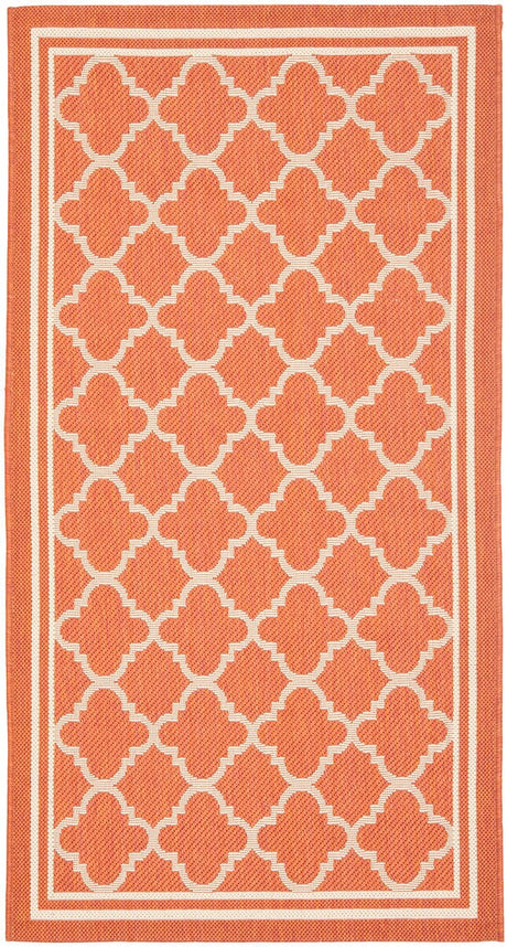 Safavieh Courtyard Cy6918 - 241 Terracotta / Bone Rugs - Safavieh - cy6918 - 241 - 4r