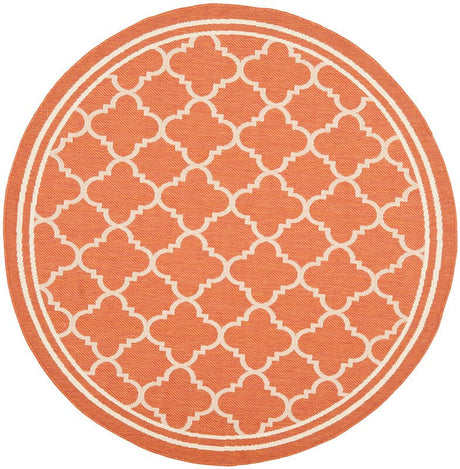 Safavieh Courtyard Cy6918 - 241 Terracotta / Bone Rugs - Safavieh - cy6918 - 241 - 4r