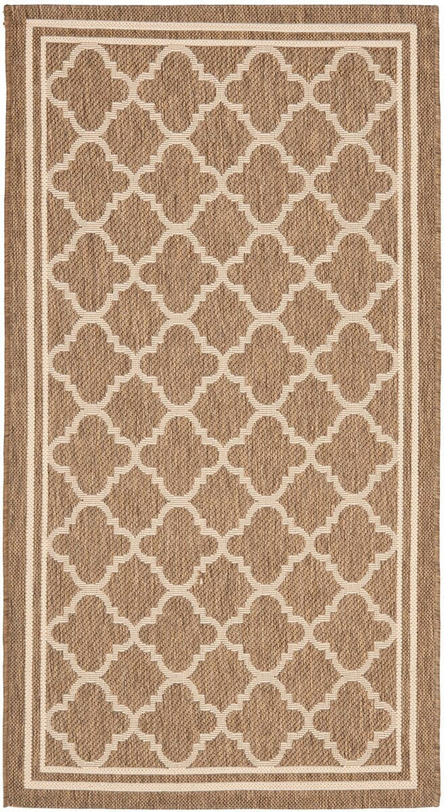 Safavieh Courtyard Cy6918 - 242 Brown / Bone Rugs - Safavieh - cy6918 - 242 - 4r