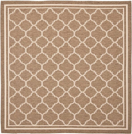 Safavieh Courtyard Cy6918 - 242 Brown / Bone Rugs - Safavieh - cy6918 - 242 - 4sq