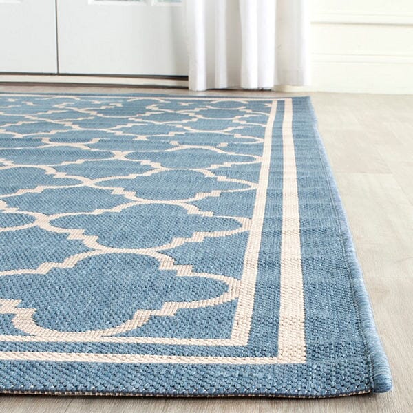 Safavieh Courtyard Cy6918 - 243 Blue / Beige Rugs - Safavieh - cy6918 - 243 - 2