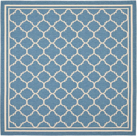 Safavieh Courtyard Cy6918 - 243 Blue / Beige Rugs - Safavieh - cy6918 - 243 - 4sq