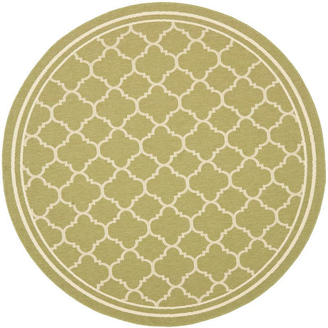 Safavieh Courtyard Cy6918 - 244 Green / Beige Rugs - Safavieh - cy6918 - 244 - 4r