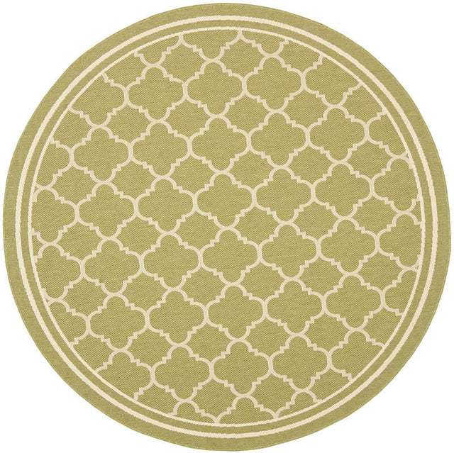 Safavieh Courtyard Cy6918 - 244 Green / Beige Rugs - Safavieh - cy6918 - 244 - 4r