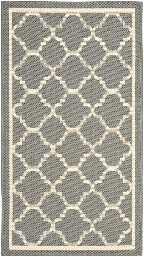 Safavieh Courtyard Cy6918 - 246 Anthracite / Beige Rugs - Safavieh - cy6918 - 246 - 4r