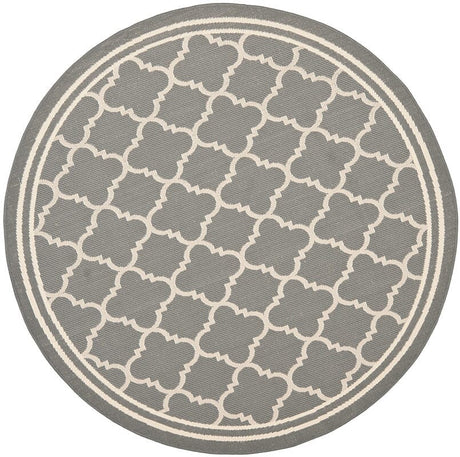 Safavieh Courtyard Cy6918 - 246 Anthracite / Beige Rugs - Safavieh - cy6918 - 246 - 4r