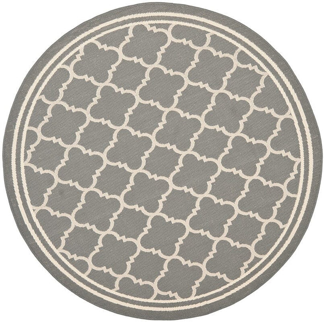 Safavieh Courtyard Cy6918 - 246 Anthracite / Beige Rugs - Safavieh - cy6918 - 246 - 4r