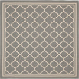 Safavieh Courtyard Cy6918 - 246 Anthracite / Beige Rugs - Safavieh - cy6918 - 246 - 4sq