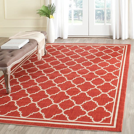 Safavieh Courtyard Cy6918 - 248 Red / Bone Rugs - Safavieh - cy6918 - 248 - 2