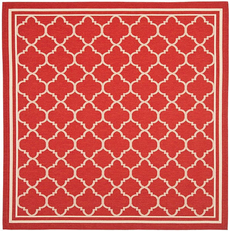 Safavieh Courtyard Cy6918 - 248 Red / Bone Rugs - Safavieh - cy6918 - 248 - 4sq