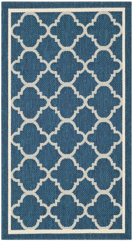 Safavieh Courtyard Cy6918 - 268 Navy / Beige Rugs - Safavieh - cy6918 - 268 - 4r