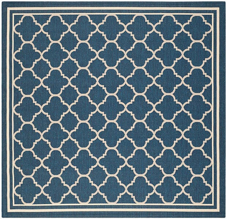 Safavieh Courtyard Cy6918 - 268 Navy / Beige Rugs - Safavieh - cy6918 - 268 - 4sq