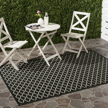 Safavieh Courtyard Cy6919 - 226 Black / Beige Rugs - Safavieh - cy6919 - 226 - 2