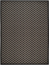 Safavieh Courtyard Cy6919 - 226 Black / Beige Rugs - Safavieh - cy6919 - 226 - 5r