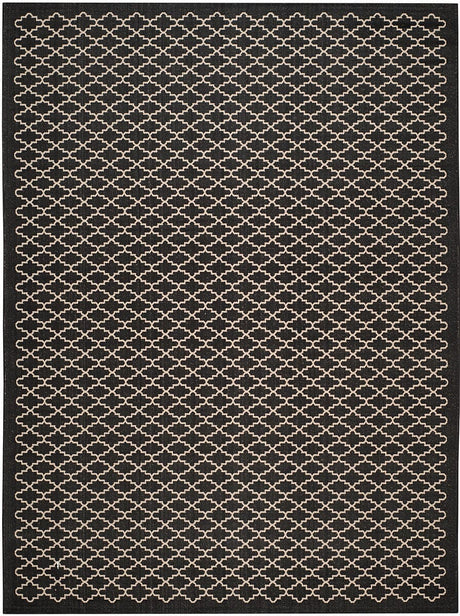 Safavieh Courtyard Cy6919 - 226 Black / Beige Rugs - Safavieh - cy6919 - 226 - 5r