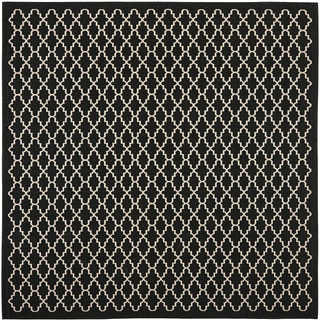 Safavieh Courtyard Cy6919 - 226 Black / Beige Rugs - Safavieh - cy6919 - 226 - 5sq