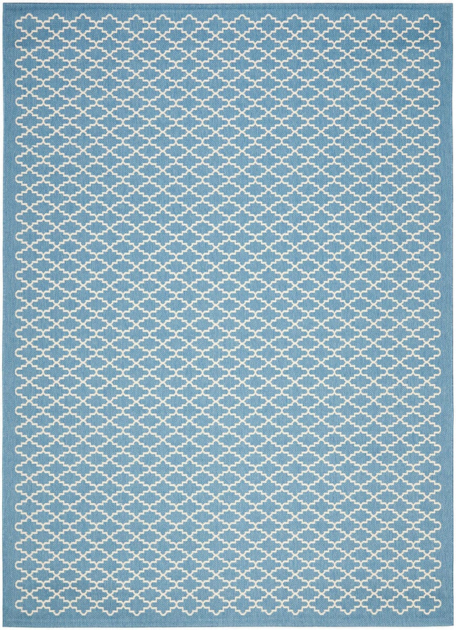 Safavieh Courtyard Cy6919 - 243 Blue / Beige Rugs - Safavieh - cy6919 - 243 - 4r