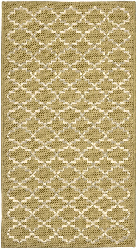 Safavieh Courtyard Cy6919 - 244 Green / Beige Rugs - Safavieh - cy6919 - 244 - 5r