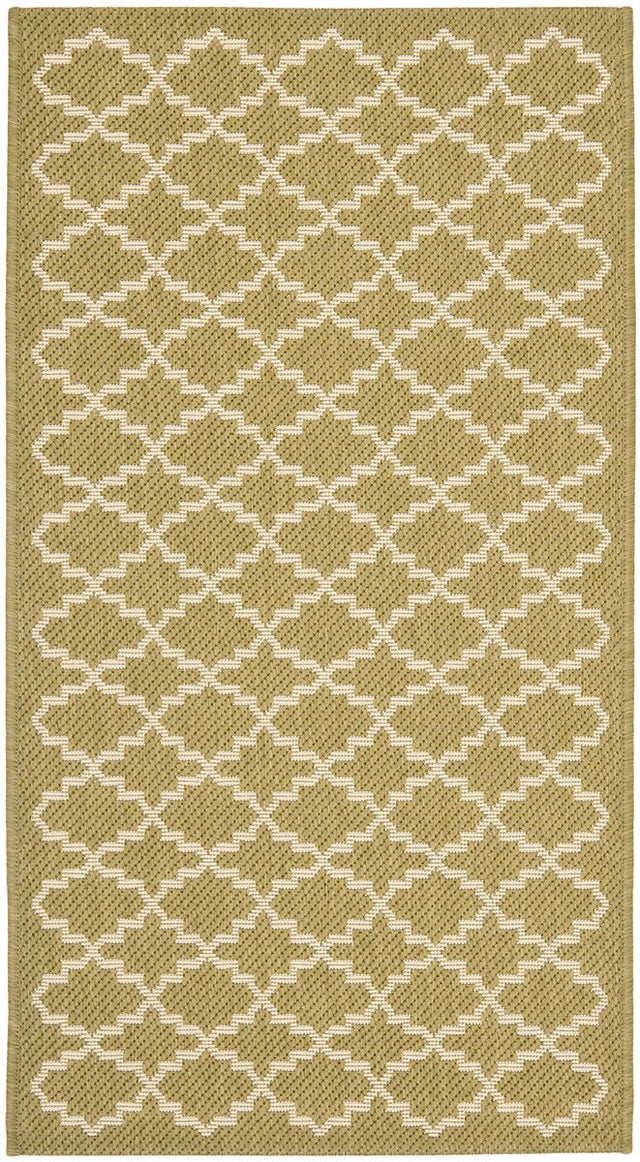 Safavieh Courtyard Cy6919 - 244 Green / Beige Rugs - Safavieh - cy6919 - 244 - 5r