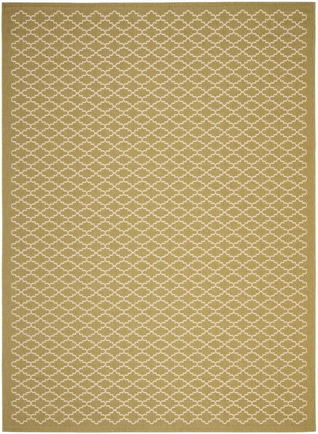 Safavieh Courtyard Cy6919 - 244 Green / Beige Rugs - Safavieh - cy6919 - 244 - 5r