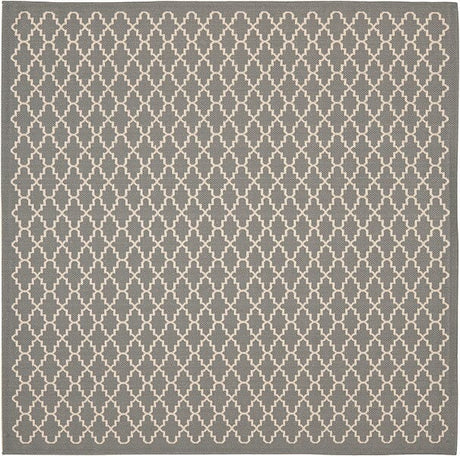 Safavieh Courtyard Cy6919 - 246 Anthracite / Beige Rugs - Safavieh - cy6919 - 246 - 4sq