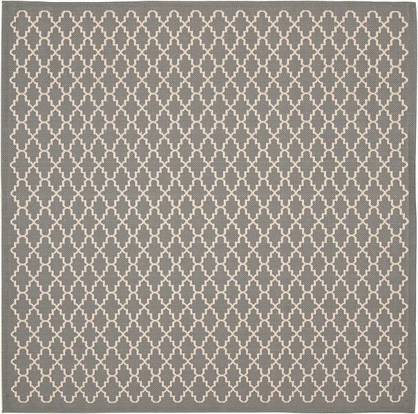 Safavieh Courtyard Cy6919 - 246 Anthracite / Beige Rugs - Safavieh - cy6919 - 246 - 4sq