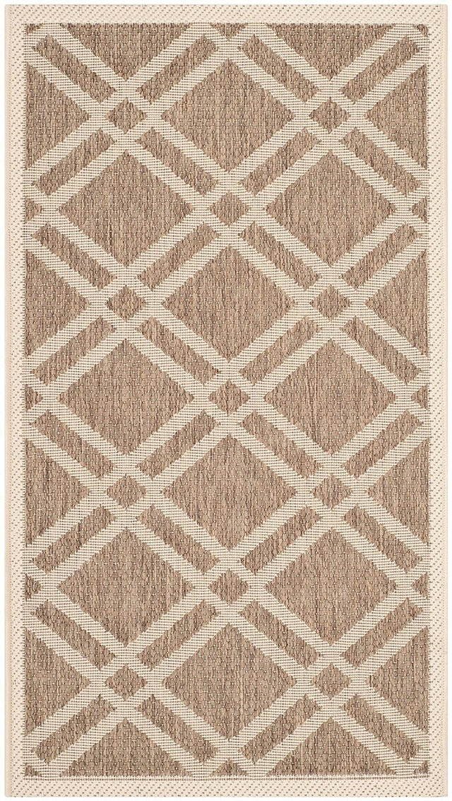 Safavieh Courtyard Cy6923 - 242 Brown / Bone Rugs - Safavieh - cy6923 - 242 - 8r