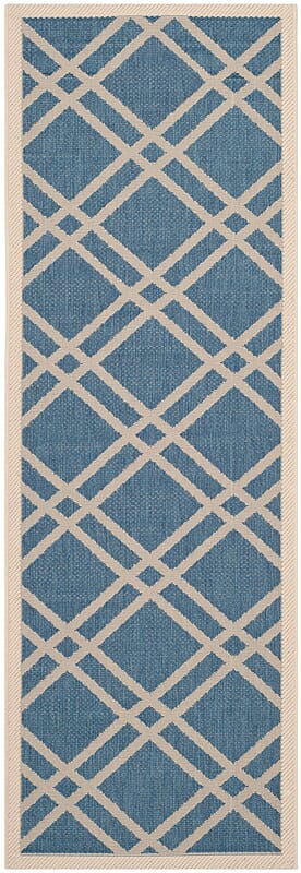 Safavieh Courtyard Cy6923 - 243 Blue / Beige Rugs - Safavieh - cy6923 - 243 - 27