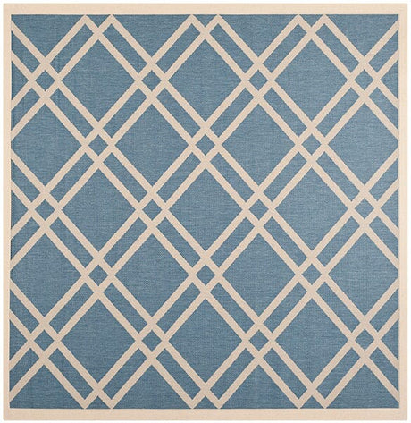 Safavieh Courtyard Cy6923 - 243 Blue / Beige Rugs - Safavieh - cy6923 - 243 - 8sq