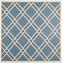 Safavieh Courtyard Cy6923 - 243 Blue / Beige Rugs - Safavieh - cy6923 - 243 - 8sq
