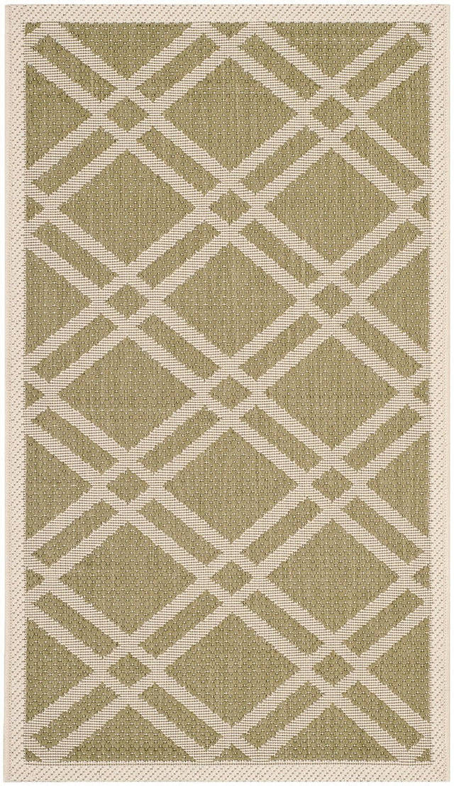 Safavieh Courtyard Cy6923 - 244 Green / Beige Rugs - Safavieh - cy6923 - 244 - 8r