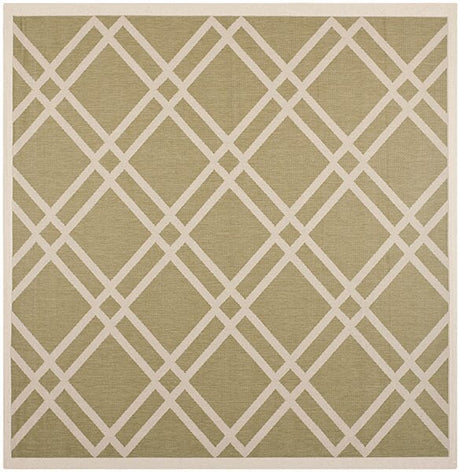 Safavieh Courtyard Cy6923 - 244 Green / Beige Rugs - Safavieh - cy6923 - 244 - 8sq