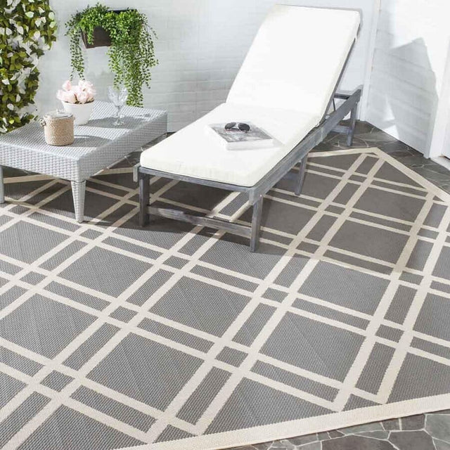 Safavieh Courtyard Cy6923 - 246 Anthracite / Beige Rugs - Safavieh - cy6923 - 246 - 2