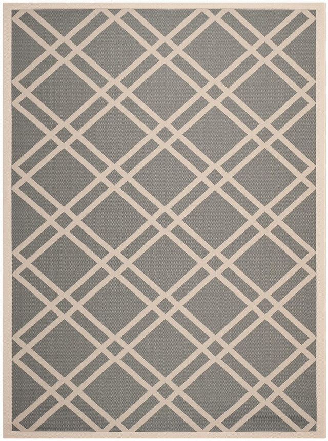 Safavieh Courtyard Cy6923 - 246 Anthracite / Beige Rugs - Safavieh - cy6923 - 246 - 8r