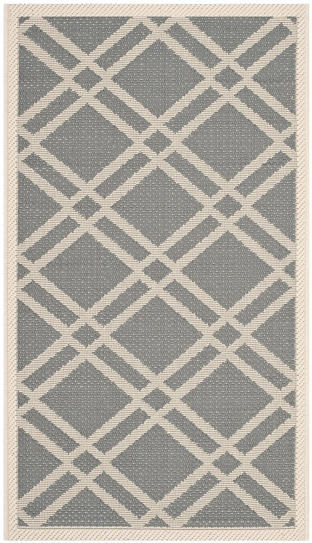 Safavieh Courtyard Cy6923 - 246 Anthracite / Beige Rugs - Safavieh - cy6923 - 246 - 8r