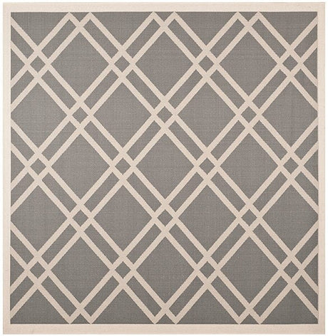 Safavieh Courtyard Cy6923 - 246 Anthracite / Beige Rugs - Safavieh - cy6923 - 246 - 8sq