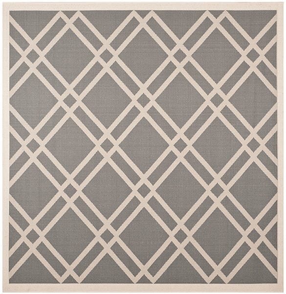 Safavieh Courtyard Cy6923 - 246 Anthracite / Beige Rugs - Safavieh - cy6923 - 246 - 8sq